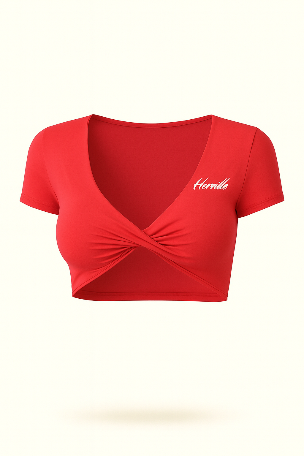 Twisted Short Sleeve Crop Top