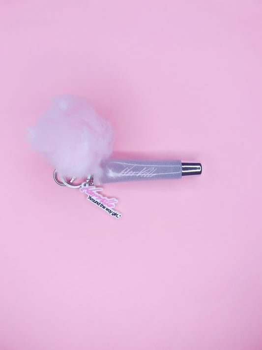 “Glittery Clear” Lip Gloss Keychain