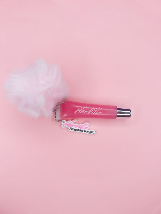 "Bubble gum" Lip Gloss Keychain