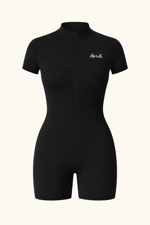 Black Active Romper