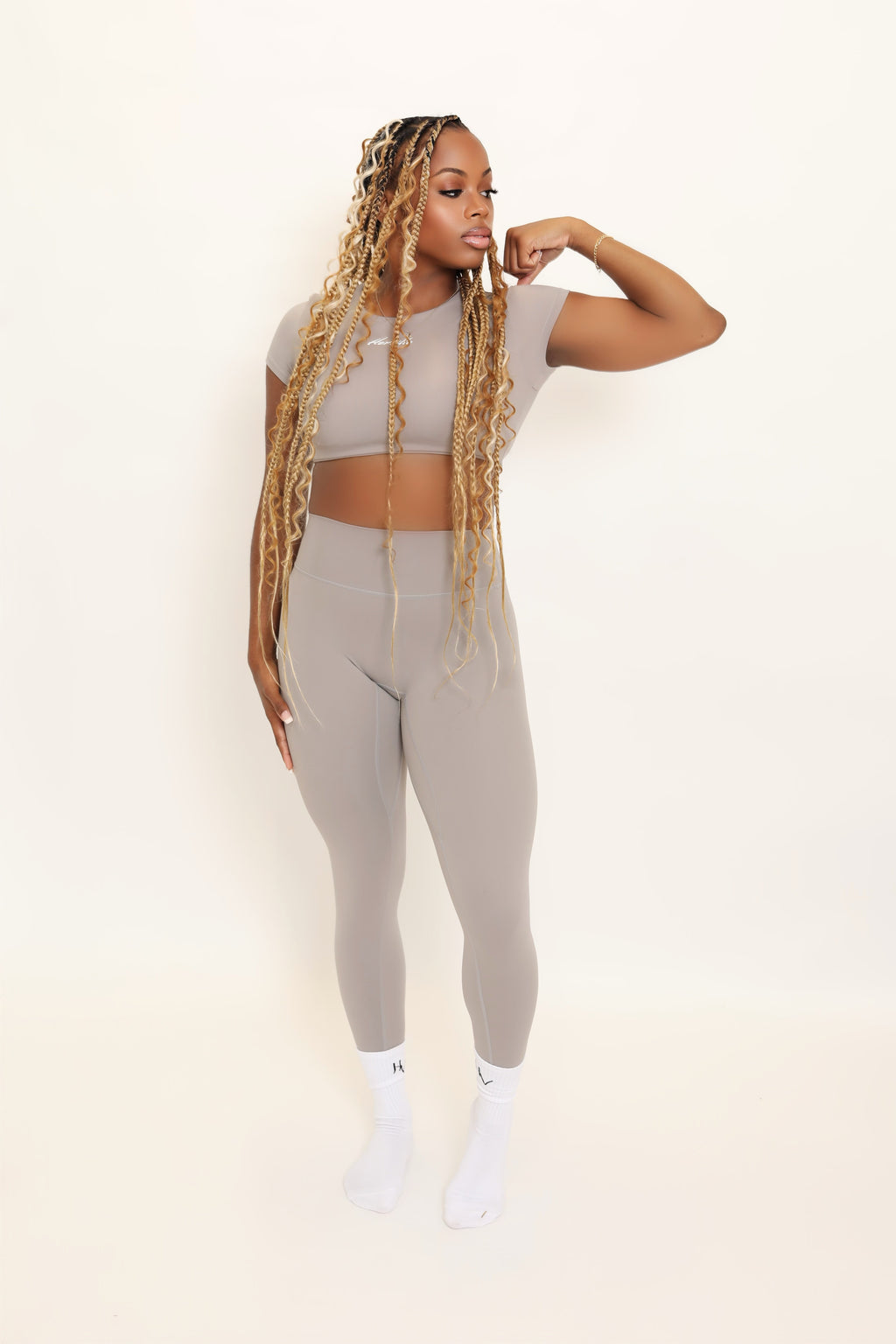 Gray Active Leggings