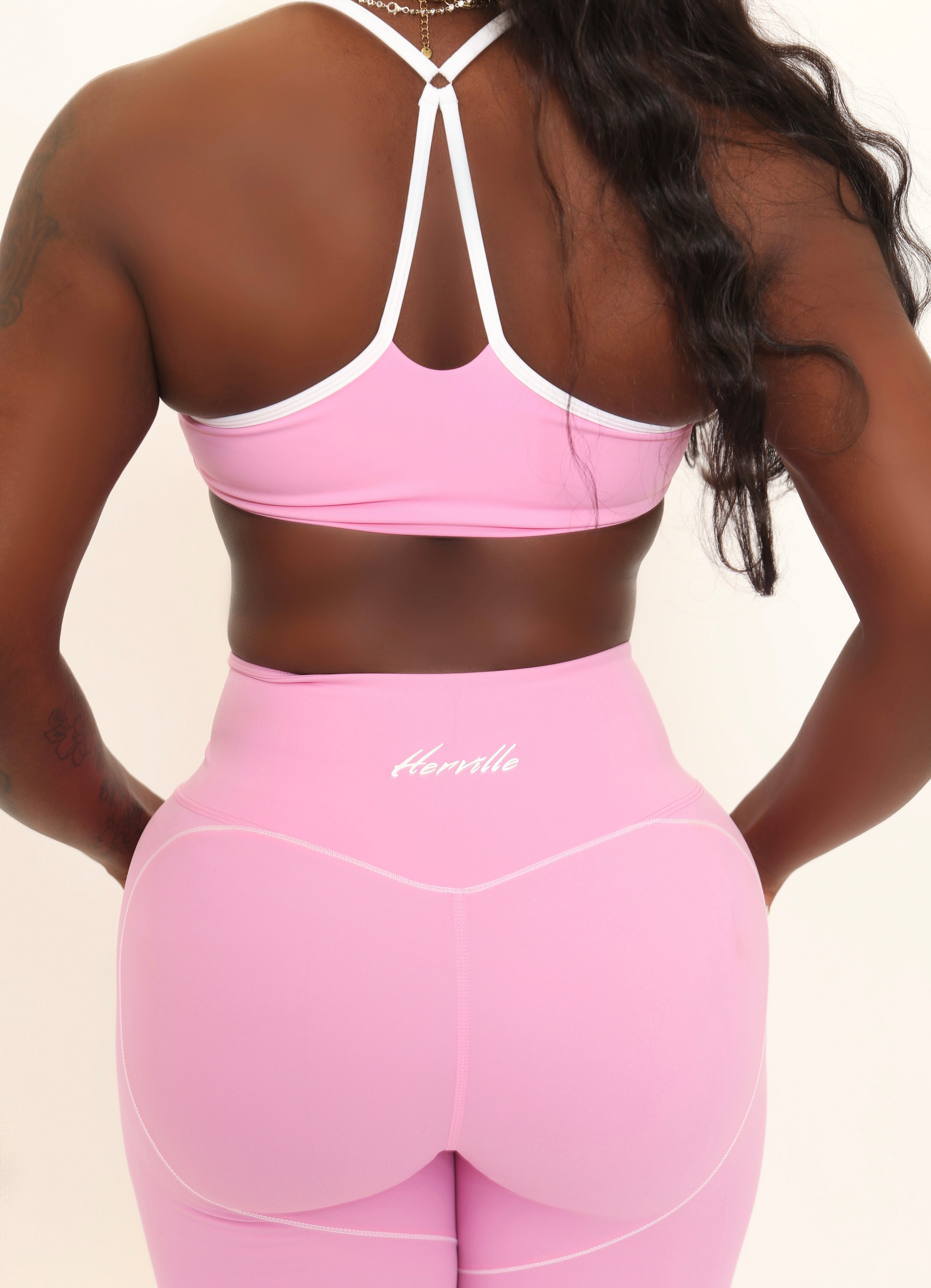 Pink Heart Shape Leggings